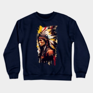 Native American Warrior V2 Crewneck Sweatshirt